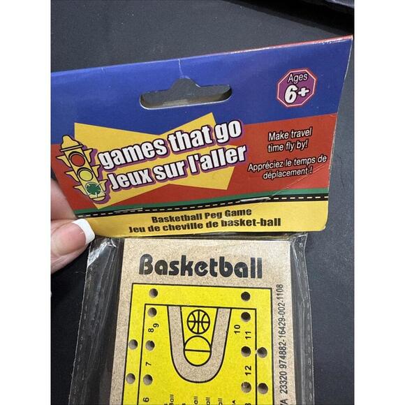 Basketball Peg Board Game, Brand New Sport Fun Travel Toy Hand Held Game - Picture 6 of 8
